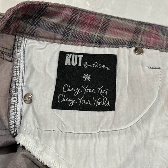 NEW Kut from the Kloth gray mix plaid pants Mia Toothpick Skinny women Sz 8 - Picture 10 of 11